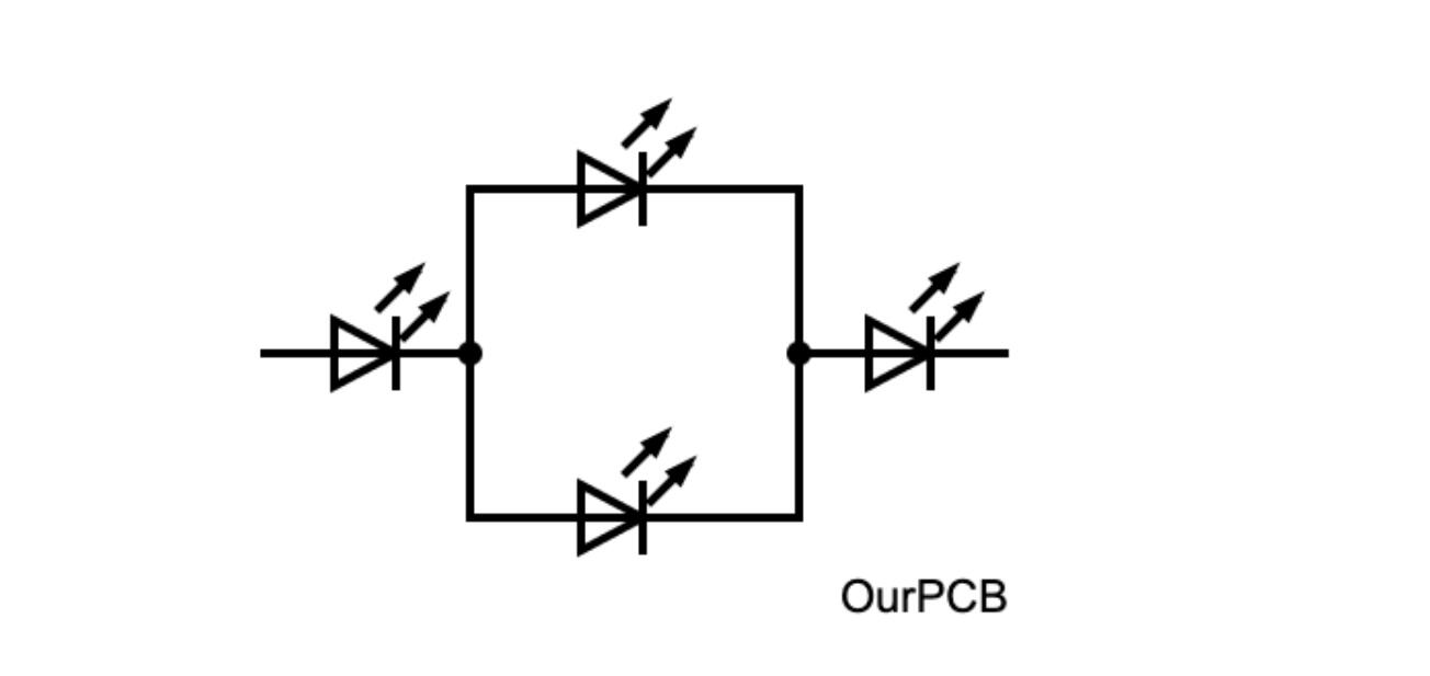 LEDs arranged in an array