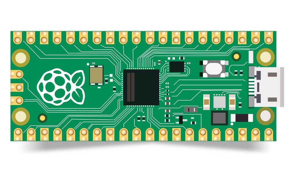 A vector image of the Raspberry Pi Pico