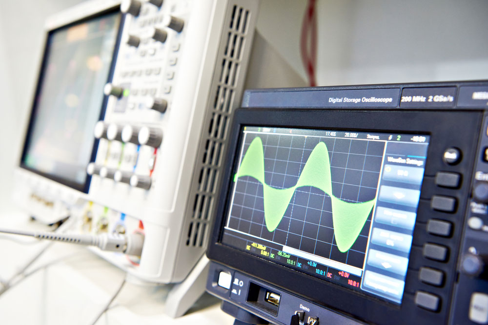 A modern digital storage oscilloscope