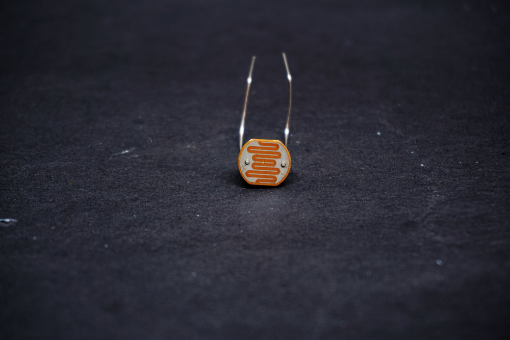 A photoresistor (light-dependent resistor)