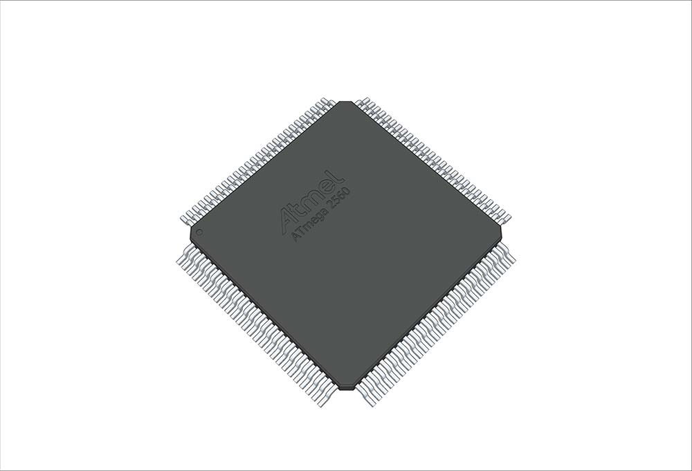 An ATMega 2560 8-bit microcontroller