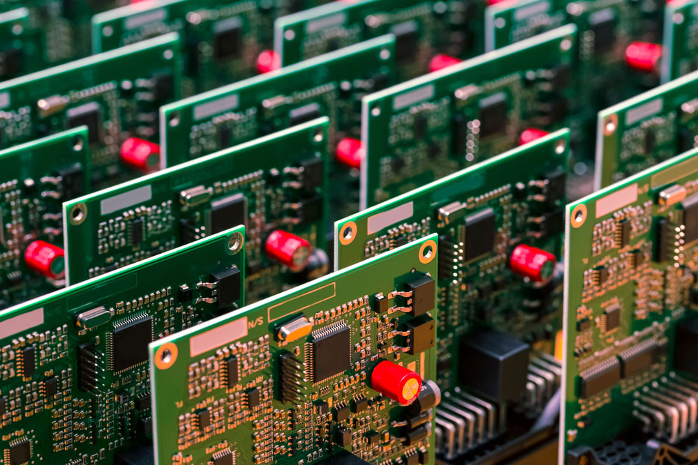 Multiple printed circuit boards in production