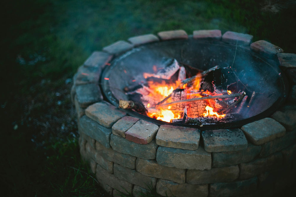 A fire pit