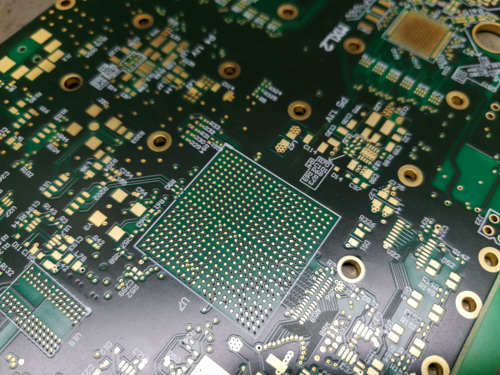 PCB Cost Estimator: A ball grid array on a PCB