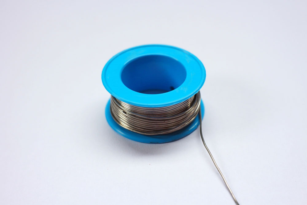 A flux-core solder wire