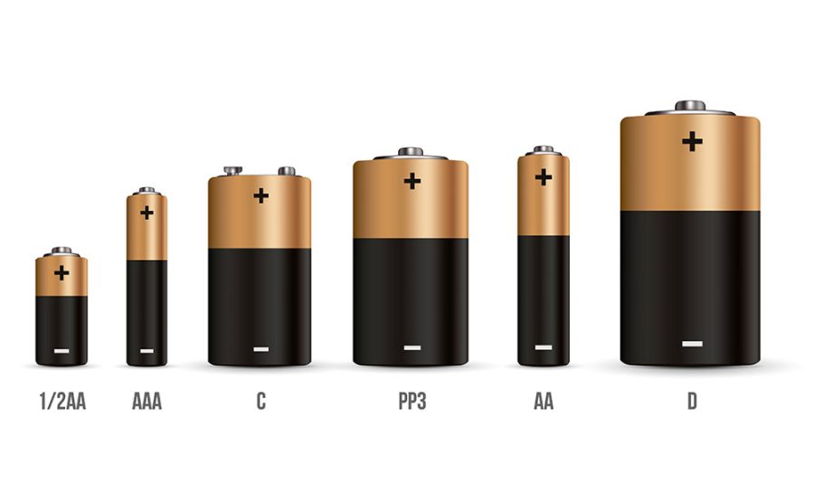 Various Battery Sizes