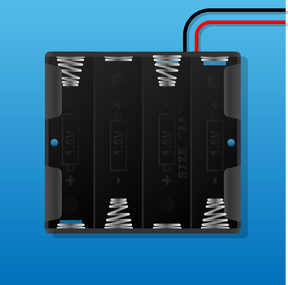 An AAA battery holder for Devices with batteries. 