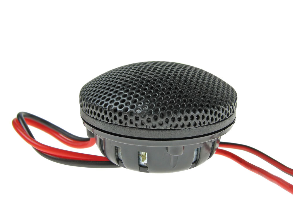 A car audio speaker with two wires