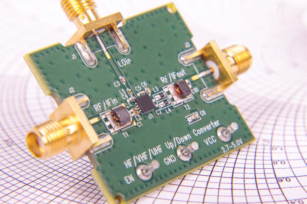 Radiofrequency mixer printed circuit board