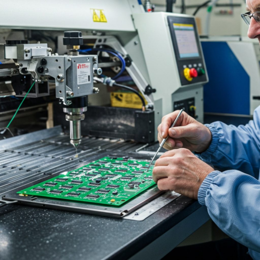 selective wave and manual soldering for pth